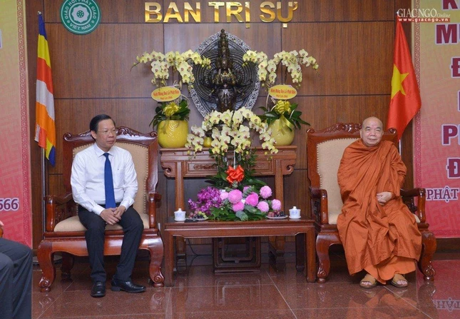 Buổi gặp mặt diễn ra tại trụ sở BTS Phật giáo TP.HCM Buổi gặp mặt diễn ra tại trụ sở BTS Phật giáo TP.HCM