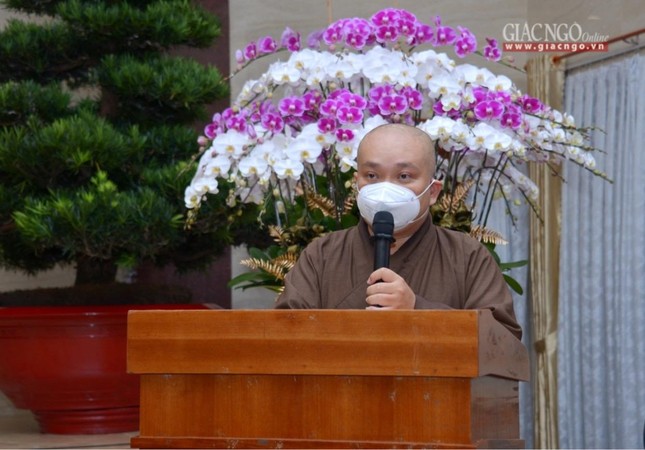 Thượng tọa Thích Trung Nguyện, Phó Thư ký Ban Trị sự dẫn chương trình