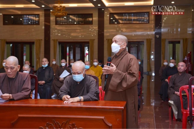 Hòa thượng Thích Hạnh Ngộ, Trưởng Tiểu ban Trật tự góp ý về công tác trật tự