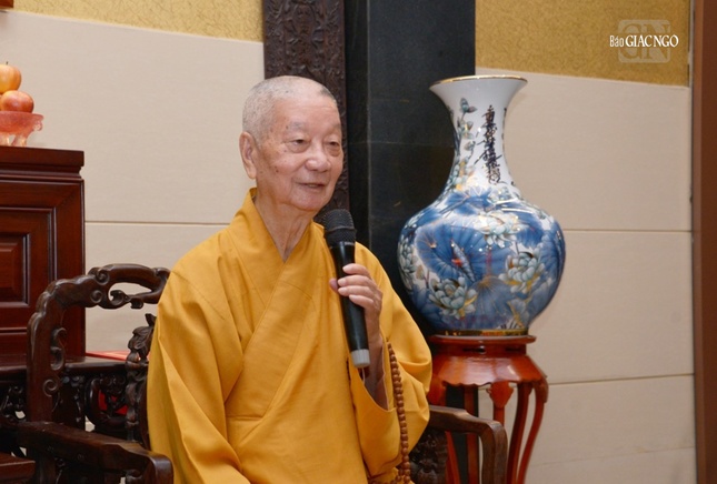 Đức Pháp chủ GHPGVN đã có lời huấn thị đến chư tôn đức Đức Pháp chủ GHPGVN đã có lời huấn thị đến chư tôn đức