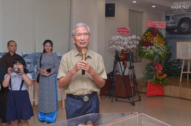 Cư sĩ Trần Đình Sơn bày tỏ ý nguyện mong Phật giáo TP.HCM sẽ có thêm không gian trưng bày để thế hệ trẻ có cơ hội hiểu hơn về lịch sử của tiền nhân