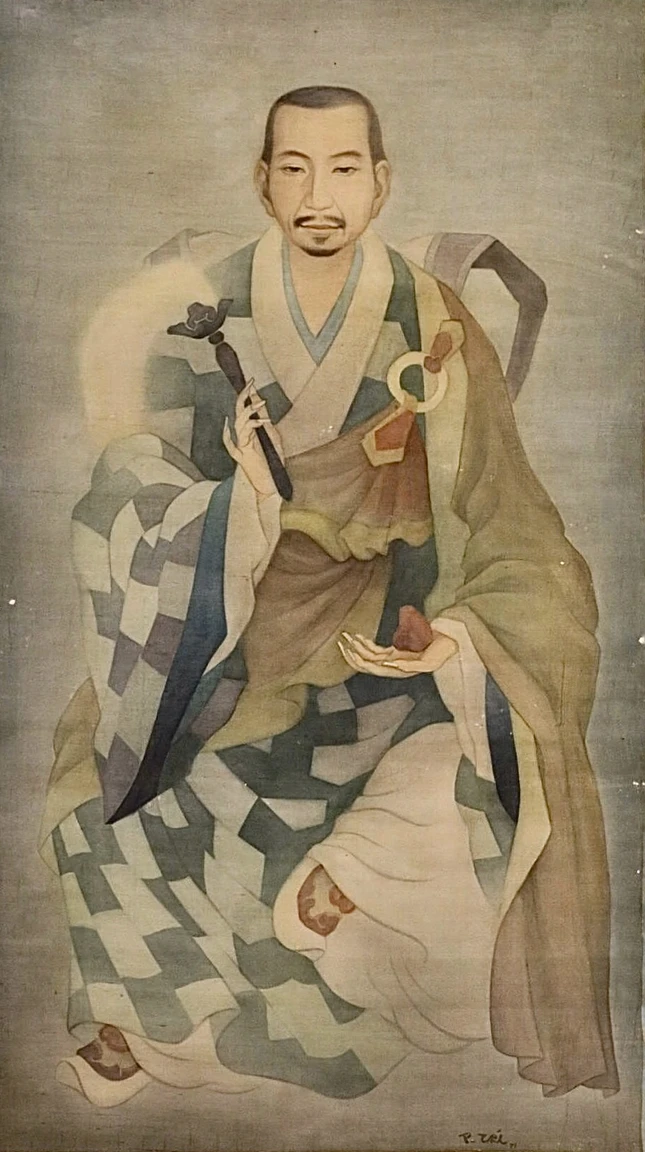 Tôn dung Tổ sư Thiệt Diệu Liễu Quán do Họa sĩ Phạm Đăng Trí thể hiện