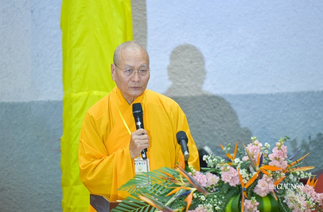 Hòa thượng Thích Hải Ấn phát biểu khai mạc