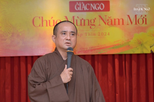 Thượng tọa Thích Tâm Hải phát biểu chỉ đạo