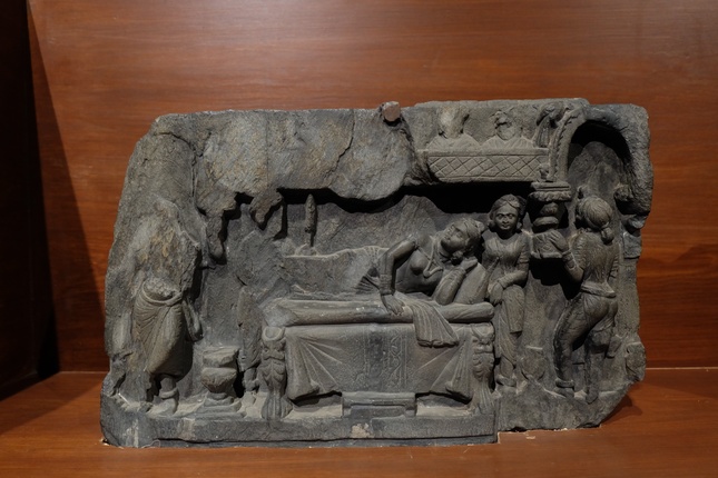 Phù điêu mô tả cảnh Hoàng hậu Maya ứng mộng, thế kỷ II