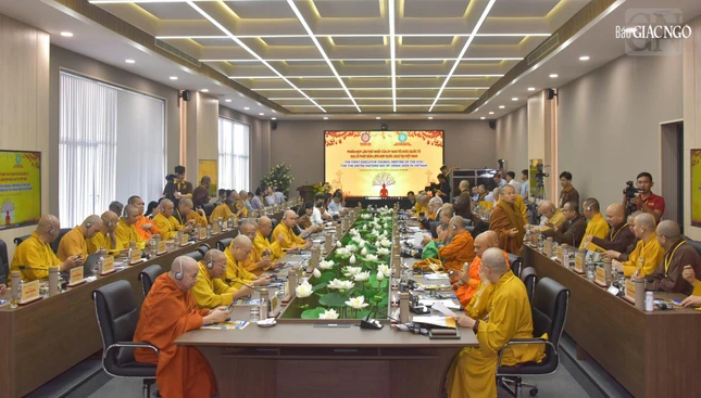 Phiên họp diễn ra tại cơ sở II Học viện Phật giáo VN tại TP.HCM, địa điểm tổ chức Đại lễ Vesak Liên Hiệp Quốc 2025