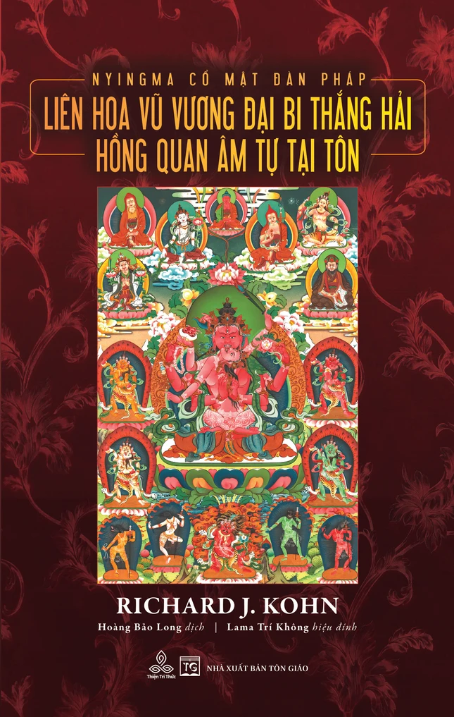 Bìa sách Nyingma Cổ Mật Đàn pháp - Liên Hoa Vũ Vương Đại Bi Thắng Hải Hồng Quan Âm Tự Tại Tôn