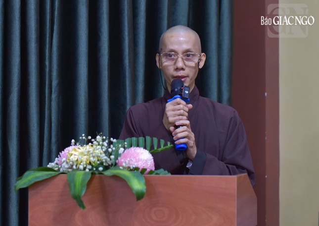 Đại đức Thích Không Hạnh, Thư viện trưởng Thư viện Huệ Quang phát biểu