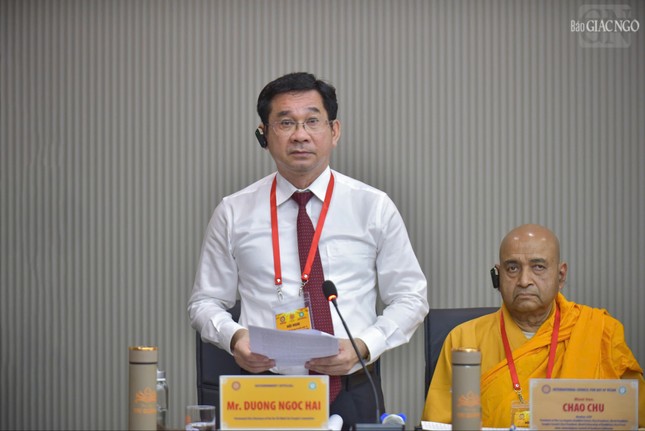 Ông Dương Ngọc Hải, Ủy viên Ban Thường vụ Thành ủy, Phó Chủ tịch Thường trực UBND TP.HCM đại diện lãnh đạo TP.HCM phát biểu