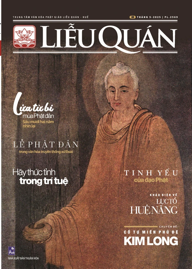 Trang bìa Liễu Quán số 35 với bức họa "Đức Phật khất thực" của họa sĩ người Ấn Độ Abanindranath Tagore (1871-1951)