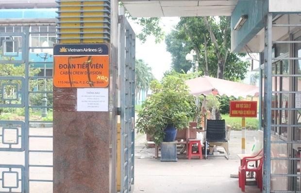 Khu cách ly đoàn tiếp viên Vietnam Airlines đã bị yêu cầu ngưng hoạt động sau khi một tiếp viên bị lây nhiễm Covid-19 từ đây - Ảnh: TTXVN