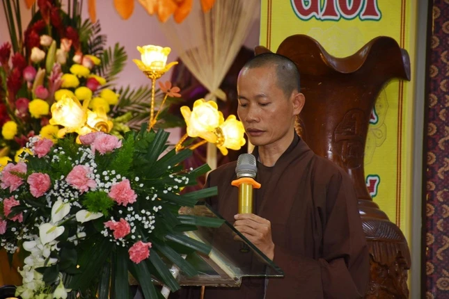 Đại đức Thích Hạnh Đức, Phó Thư ký trình kế hoạch tổ chức đại hội Đại đức Thích Hạnh Đức, Phó Thư ký trình kế hoạch tổ chức đại hội