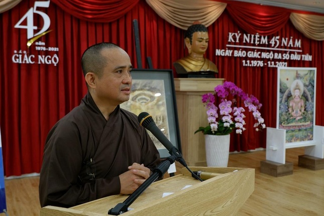 Thượng tọa Thích Tâm Hải phát biểu khai mạc