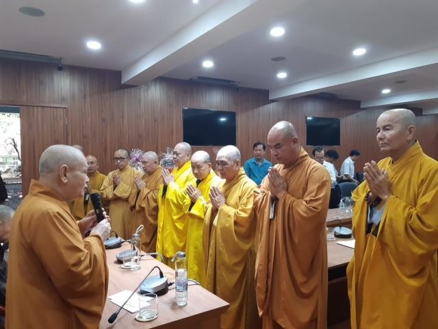 Hòa thượng Chủ tịch nhận lời chúc Tết và động viên Ban Trị sự Phật giáo tỉnh Đồng Tháp, nỗ lực hoàn thành Phật sự năm 2021