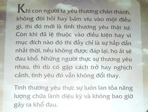Đoạn viết tôi tâm đắc