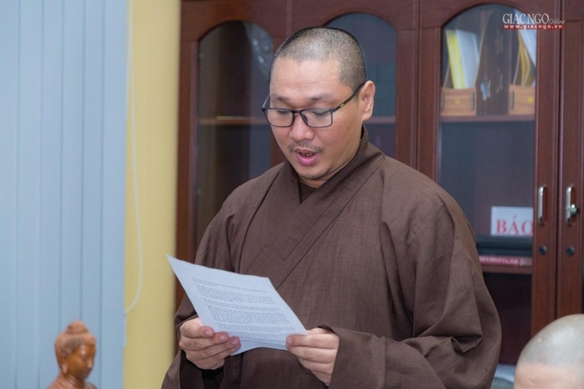 Đại đức Thích Minh Thuận báo cáo hoạt động Phật sự năm 2020 Đại đức Thích Minh Thuận báo cáo hoạt động Phật sự năm 2020