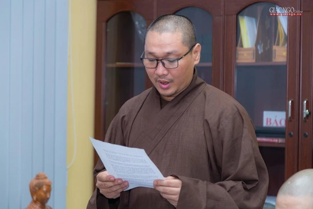 Đại đức Thích Minh Thuận báo cáo hoạt động Phật sự năm 2020 Đại đức Thích Minh Thuận báo cáo hoạt động Phật sự năm 2020