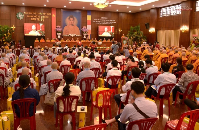 Hội nghị đã thống nhất đề ra nhiều chương trình Phật sự của Phật giáo TP.HCM năm 2021