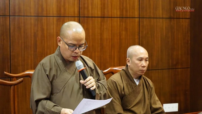 Đại đức Thích Thiện Châu báo cáo hoạt động Phật sự năm 2020, phương hướng năm 2021 Đại đức Thích Thiện Châu báo cáo hoạt động Phật sự năm 2020, phương hướng năm 2021