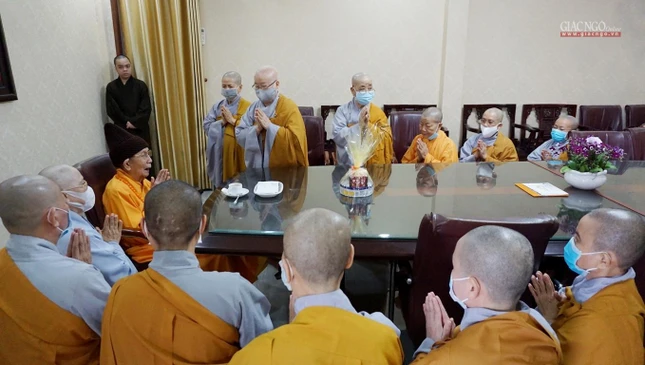 Khánh tuế Trưởng lão Hòa thượng Thích Đức Nghiệp tại tổ đình Vĩnh Nghiêm