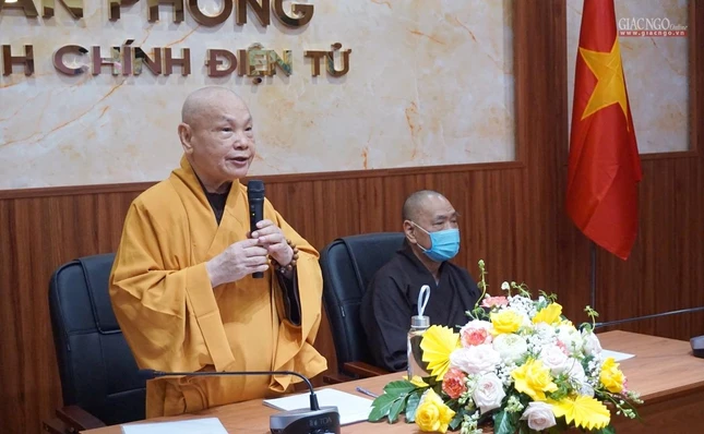 Hòa thượng Thích Thiện Nhơn cho biết hội nghị lần này sẽ bầu nhân sự đại diện GHPGVN tham gia bầu cử Quốc hội khóa XV