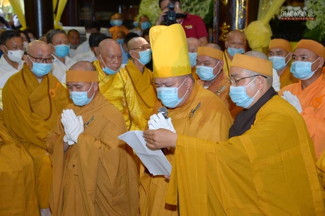 Đại đức Thích Thiện Minh, Trưởng pháp tử thay mặt môn đồ pháp quyến dâng lời cảm niệm