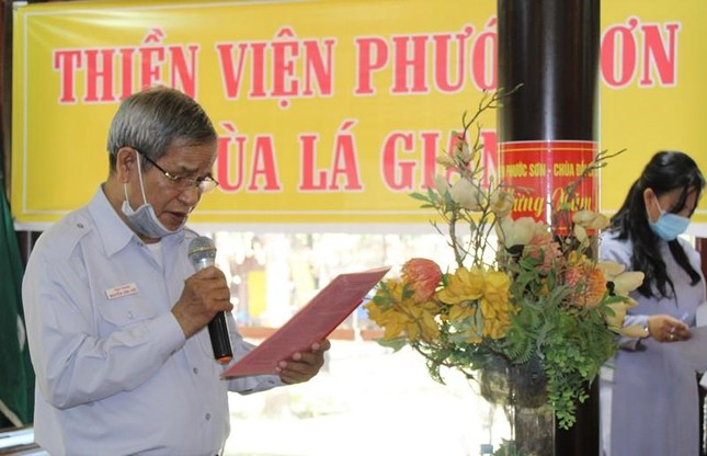 Huynh trưởng Tâm Tráng - Nguyễn Văn Giỏi phát biểu khai mạc