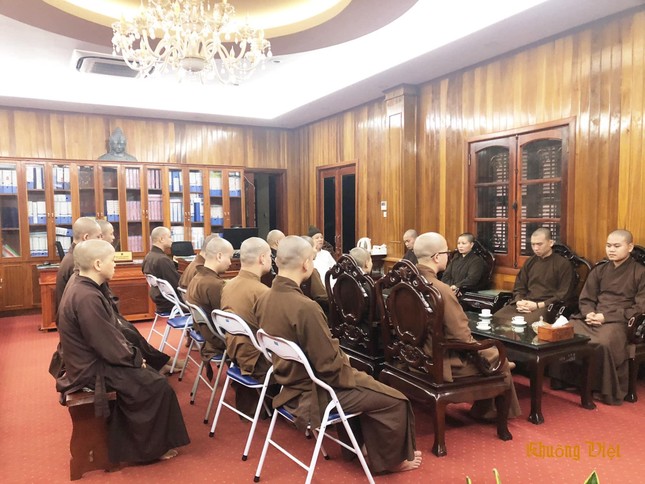 Buổi họp gồm chư Tăng đã cấm túc tại Học viện từ ngày 16-3 Âm lịch