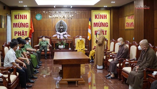 Buổi tiếp thân mật tại trụ sở Ban Trị sự - Việt Nam Quốc Tự