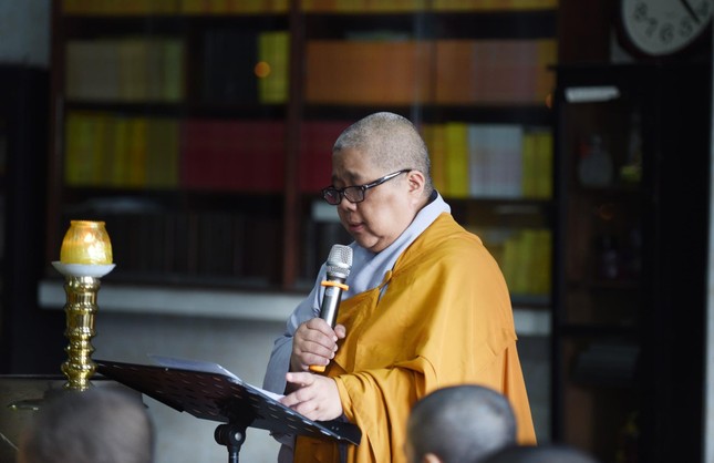 Ni sư Thích nữ Lệ Thuận, vị trụ trì hiện tại của tổ đình Kim Sơn - Ảnh: K.Sơn