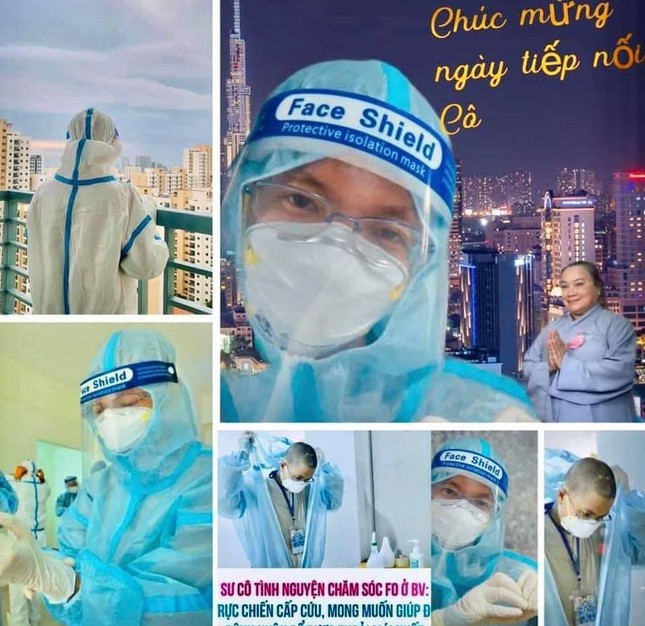 Sư cô Nhuận Bình tình nguyện viên Phật giáo phục vụ tại phòng cấp cứu Sư cô Nhuận Bình tình nguyện viên Phật giáo phục vụ tại phòng cấp cứu