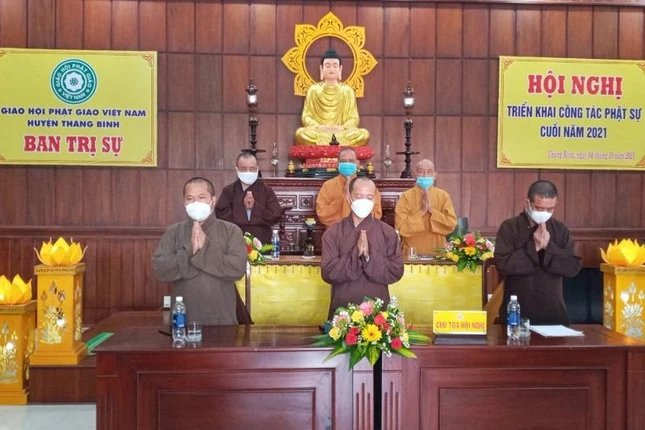 Chư tôn đức chứng minh, tham dự hội nghị đầu tiên của Ban Trị sự huyện Thăng Bình