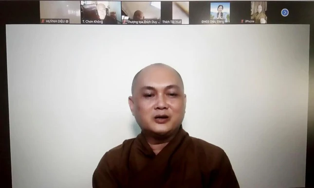 Đại đức Thích Thiện Chơn, Phó Thường trực Ban Hướng dẫn triển khai kế hoạch tổ chức khóa tập huấn dự kiến diễn ra vào tháng 11 tới