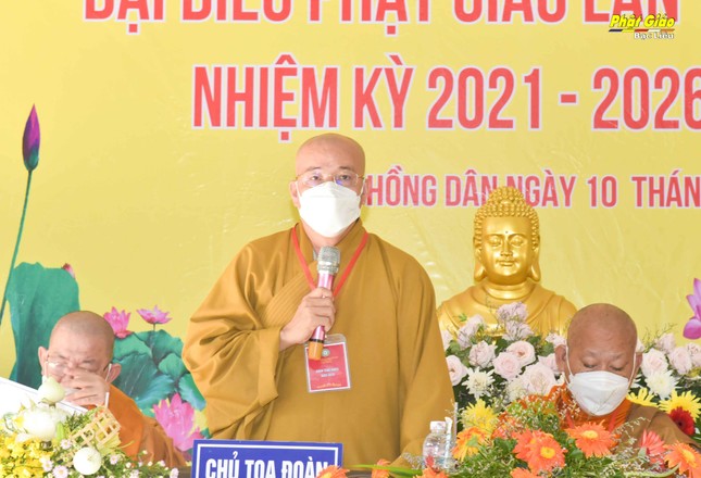 Thượng tọa Thích Giác Nghi phát biểu chỉ đạo