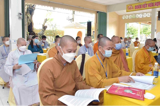 Đại biểu tham dự đại hội Phật giáo huyện Hòa Bình