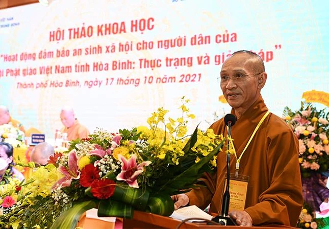 Hòa thượng Thích Thanh Điện, Trưởng ban Tổ chức phát biểu khai mạc