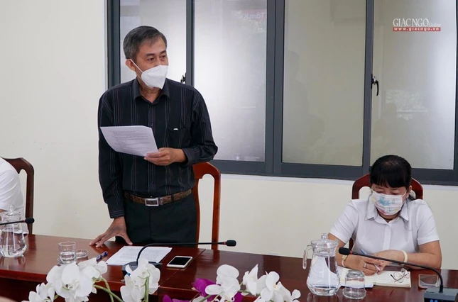 Ông Võ Văn Thiện góp ý một số vấn đề về công tác tổ chức Ông Võ Văn Thiện góp ý một số vấn đề về công tác tổ chức