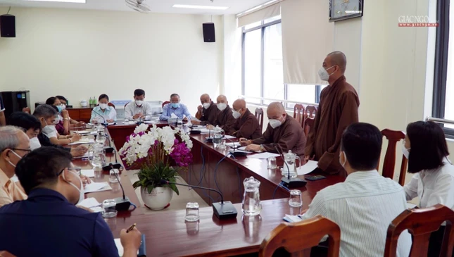 Đại đức Thích Minh Ân góp ý về công tác truyền thông, kỹ thuật trực tuyến Đại đức Thích Minh Ân góp ý về công tác truyền thông, kỹ thuật trực tuyến