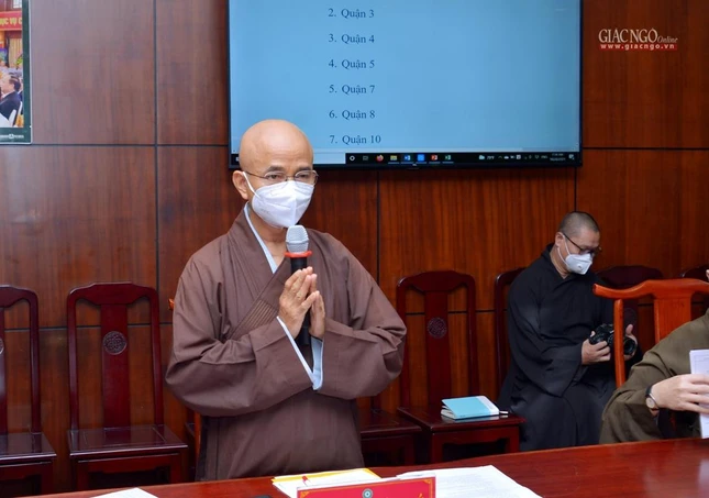 Thượng tọa Thích Thiện Quý, Phó Trưởng ban kiêm Chánh Thư ký Ban Trị sự báo cáo các hoạt động Phật sự của Phật giáo TP.HCM Thượng tọa Thích Thiện Quý, Phó Trưởng ban kiêm Chánh Thư ký Ban Trị sự báo cáo các hoạt động Phật sự của Phật giáo TP.HCM