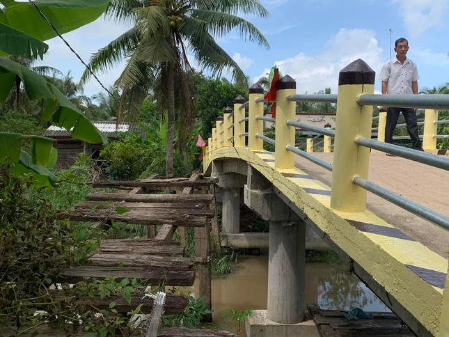 Cây cầu được xây dựng mới phục vụ người dân địa phương - Ảnh: TN