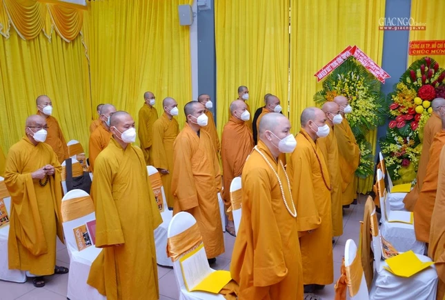 Chư tôn đức tham dự Đại lễ tại điểm cầu TP.HCM - thiền viện Quảng Đức
