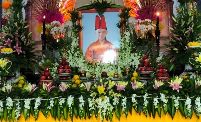 Di ảnh Hòa thượng Thích Minh Thanh tôn trí tại tổ đình Kim Sơn - Ảnh: K.S Di ảnh Hòa thượng Thích Minh Thanh tôn trí tại tổ đình Kim Sơn - Ảnh: K.S