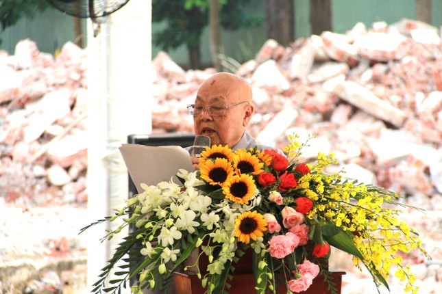 Ni trưởng Thích nữ Tịnh Nguyện phát biểu nêu tâm nguyện đại trùng tu ngôi Tam bảo