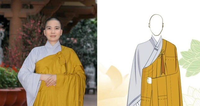 Mẫu pháp phục của Ni do Ban Văn hóa Trung ương GHPGVN thực hiện, đã đăng ký bản quyền