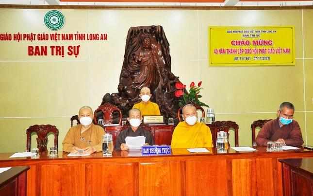 Chư tôn đức Ban Thường trực Ban Trị sự Phật giáo tỉnh Long An