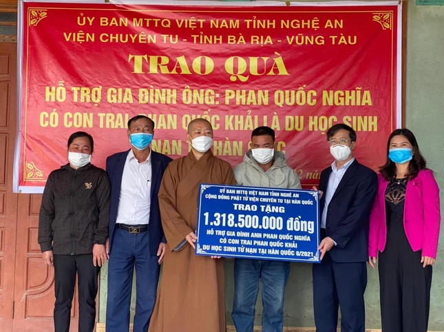 Hỗ trợ đến gia đình du học sinh Phan Quốc Khải tử nạn tại Hàn Quốc