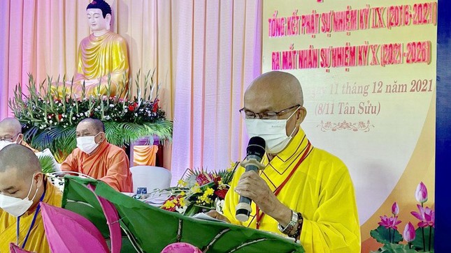 Hòa thượng Thích Hạnh Nhẫn phát biểu khai mạc