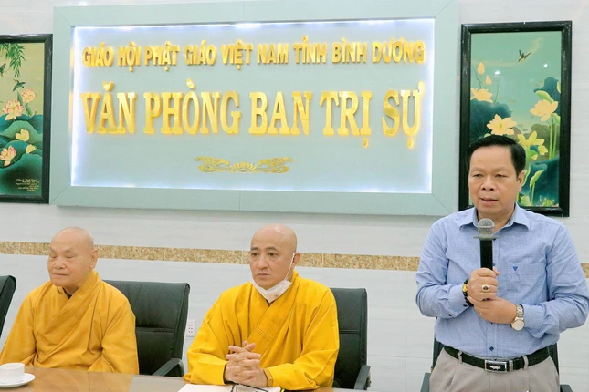 Ông Trần Đức Thịnh phát biểu tại buổi gặp