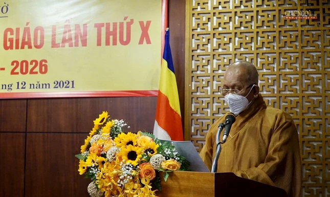 Thượng tọa Thích Giác Huệ phát biểu khai mạc