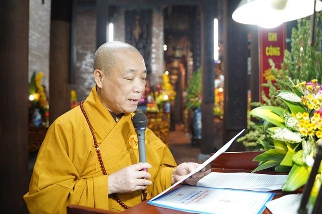 Hòa thượng Thích Bảo Nghiêm đã đọc văn tưởng niệm